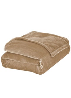 Buy Lightweight Velvet Blanket,350GSM single Size 220 x 160 cm, Extra Soft All Season Fleece Blanket, Bed And Sofa Blanket in Saudi Arabia