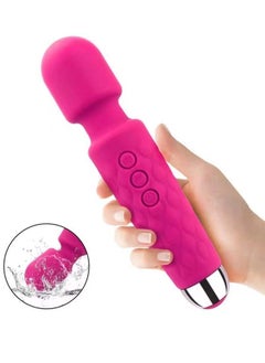 Buy Magic Handheld Wireless Multi Speed Muscle Massage Stick Rose Red in Saudi Arabia