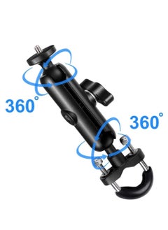 Buy Motorcycle Bike 360° Rotating Adjustable Sports Camera Mount Compatible with DJI Action 2 and Gopro 7 8 9 10 and Insta 360d and Other Sports Cameras in UAE