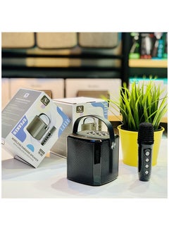Buy Wireless Bluetooth Portable Speaker With 1Piece Mic-Black in UAE