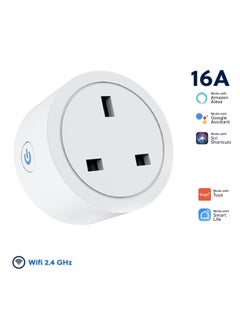 Buy 16A Smart Wifi Plug, Smart Plugs that Work with Tuya, Smart Life, Alexa, Google Home, WIFI Smart Socket with WiFi Remote Control and Timer Function, 2.4GHz Wi-Fi Only in UAE