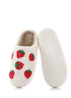 Buy House Slippers for Women, Winter Plush Slipper with Memory Foam, Fluffy Soft Warm Slip On House Slippers, Anti-Skid Cozy Plush Warm Couple Slippers for Indoor Outdoor Slippers Girls Women Men in UAE