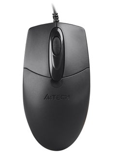 Buy A4TECH OPTICAL WIRED MOUSE WITH SILENT CLICK OP720S, BLACK in UAE