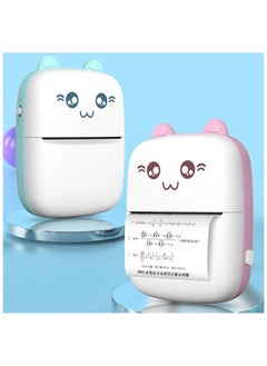 Buy Cute Cat Mini Pocket Thermal Printer: Wireless Bluetooth Printer for Fun and Creative Printing in UAE