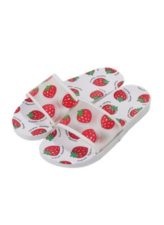 Buy Strawberry Print Fashion Slide Sandals 36-37 in UAE