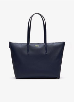 Buy Lacoste Women's L12.12 Concept Fashion Versatile Large Capacity Zipper Handbag Tote Bag Shoulder Bag Large Navy Blue in UAE