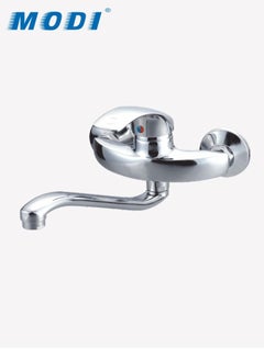 Buy Wall Mounted Single Lever Kitchen Sink Mixer With Swivel Spout in UAE