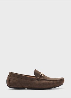 Buy Casual Metal Trim Detail Loafers in UAE