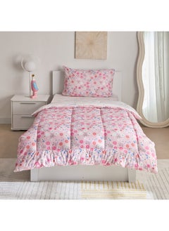 Buy Ivy Meadows Lilette 2-Piece Cotton Single Comforter Set 220 x 135 cm in UAE