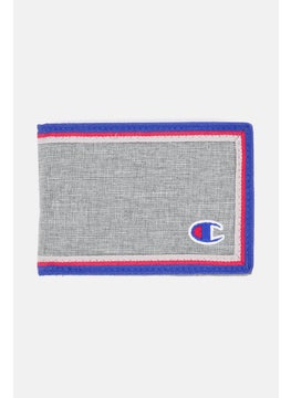 Buy Men Embroidered Logo Bifold Wallet 8 H x 12 L x 2 W cm, Grey Combo in Saudi Arabia