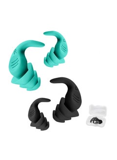 اشتري Soundproof Earplugs, Ear Plugs for Sleeping, Reusable Silent Anti-Noise dormitory nap, with 40dB Highest NRR Airplanes Swimming Concerts Travel (2 Pairs) في الامارات