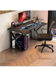 Buy Computer Desk Simple Gaming Desk for Bedroom Home Study Writing Desk Student Desk (100x60x74) Black in Saudi Arabia