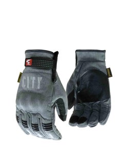 Buy MAdbike City mad-07 Motorcycle Gloves Motorbike Street With Protection Gray - Size Large in Egypt