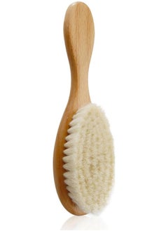 Buy Baby Hair Brush for Newborn/Toddlers, Wooden Baby Soft Hair Brush with Goat Hair Bristles, Gently Scalp Grooming for Infant Girl or Boy in UAE