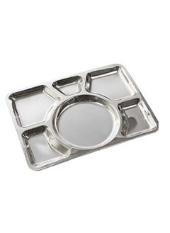 Buy Mess Tray Silver 40cm in UAE