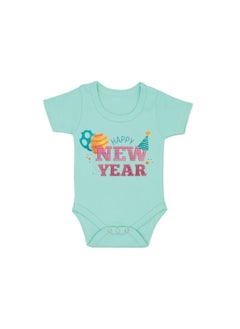 Buy Happy New Year Baby Romper-Short Sleeve-Unisex Soft Cotton Baby Bodysuit For New Year-Gift For Newborn Baby And Toddlers-Baby's New Year's Outfit in UAE