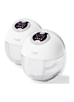 Buy NCVI Handsfree Wearable  Breastfeeding Electric Pump, LCD Display, 24mm, Quiet & Discreet on Use - 2 Pcs in Saudi Arabia