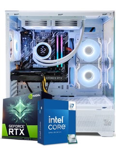 اشتري كمبيوتر ألعاب True Nort، معالج إنتل كور i7-12700F، بطاقة رسومات RTX 3060، ذاكرة عشوائية 16 جيجابايت، قرص صلب SSD سعة 512 جيجابايت، مبرد سائل 240 مم، نظام ويندوز 11 برو، هيكل أبيض في الامارات