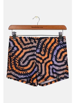 اشتري Men Allover Print Swim Trunks, Orange Combo في الامارات