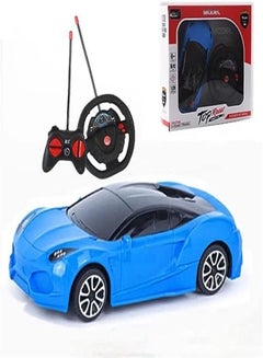 اشتري Goolsky 1/16 Scale Electric Remote Toy Racing, with Led Lights High-Speed Hobby Toy Vehicle, RC Car Gifts for Age 3 4 5 6 7 8 9 Year Old Boys Girls (Blue) في الامارات