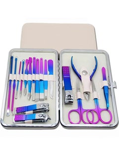 Buy Nail Clipper Set, 18 in 1 Stainless Steel Nail Manicure Set, Nail Care Kit, Manicure Kit, Womens Mens Grooming Kit, Professional Manicure Pedicure Kit in UAE