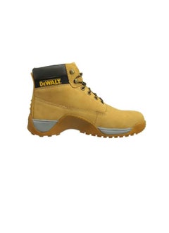 Buy Dewalt Full Grain Leather Apprentice Safety Shoes Honey-Dual Density anti bacterial insole EU 41 in UAE