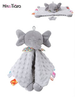 Buy Baby Security Blanket with Tags Teether Elephant Blanket Soft Baby Blankets for Boys and Girls Baby Stuff for Newborn Toys Snuggle Toy Baby Lovey Dotted Blanket Elephant Soothing Toy in UAE