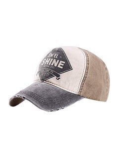 Buy Adjustable Summer Fishing Cap Grey/Brown in Saudi Arabia