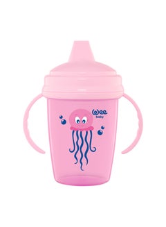 Buy Baby Feeding Bottle 240 ml - Enjoy Non-Drip Training Cup - BPA Free - High-Quality Safe for Baby - BPA-Free Sipper Cup with Non-Spill Lid and Handles for Easy Grip - Sterilizable and Easy to Assemble in UAE