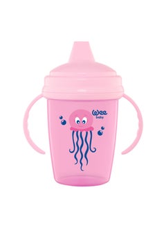 Buy Baby Feeding Bottle 240 ml - Enjoy Non-Drip Training Cup - BPA Free - High-Quality Safe for Baby - BPA-Free Sipper Cup with Non-Spill Lid and Handles for Easy Grip - Sterilizable and Easy to Assemble in UAE