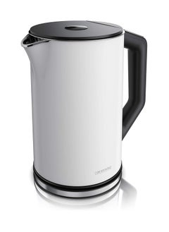 Buy 1.5L Electric Kettle – 2200W, Adjustable Temperature Control, BPA-Free, Stainless Steel, Matt White in UAE