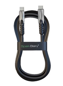 Buy Spark Berry Cable Type-C To Type-C TYPE Black in Saudi Arabia