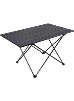 Buy Folding Camping Table with Carry Bag,Foldable Portable Table Lightweight Aluminum Waterproof Table for Outdoor Camping Picnic Backpacking Beach BBQ Cooking Garden in Saudi Arabia