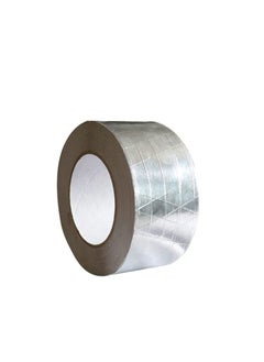 Buy FSK Tape, 2" x 25 yards Aluminum Foil Scrim Kraft Insulation Jacketing Tape for Insulating, HVAC Repair, Sealing Ducts, Pipework, Window Sill Gap, Roof Leak, 1 Roll in UAE