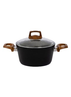 Buy Granite Pot, Black, Clear & Brown - 20 cm in UAE