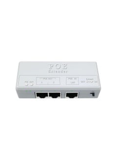 اشتري Poe Extender, 1 in 2 Out PoE+ Repeater, 10/100Mbps, Extends 250m, 60W Comply with IEEE802.3af/at for PoE Switch/Injector and Security POE Camera Over Cat5/6 Cable, Auto-Sensing في الامارات