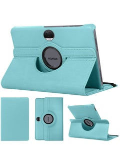 اشتري Case Compatible with Honor Pad 9 12.1 Inch Tablet, PU Leather Case 360° Rotatable Multi-Angle Protection Stand Protective Case for Honor Pad 9 (Light Blue) في الامارات