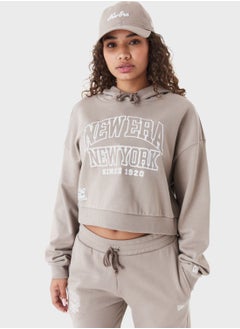 Buy New Era Wordmark Cropped Hoodie in UAE