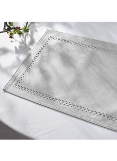 Buy Faux Linen Placemats Set -12.9 x 17.7 Inch, Heat Resistant Double Layered Durable Burlap Farmhouse Place Mats, Non-Slip Washable Rustic Table Mats for Dining, Kitchen, Party in Saudi Arabia