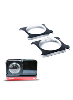 اشتري Dual Lens Guards for Insta360 One RS/ONE R, Sticky Panoramic Lens Protection Cap Accessories, with Silicone Lens Cover في السعودية