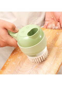 Buy Ultra 4 In 1 Portable Handheld Electric Vegetable Cutter Set With Brush in UAE