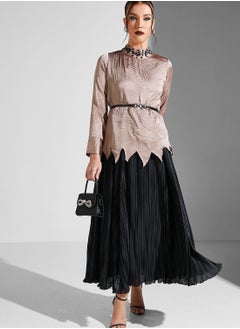 Buy Plisse Belted Dress in UAE