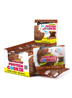 Buy Bombbar Low Calorie Protein Cookies Chocolate Brownie 40g 12pcs in UAE