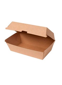 Buy Endura Snack Box Large Size Disposable Take Out Container Kraft Brown Pack Of 25 Pieces in UAE