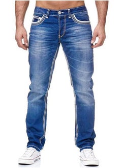 Buy Men's Fashionable Slim Jeans in UAE