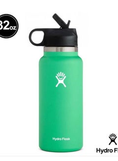 Buy Vacuum Insulated Water Bottle 946ml Green in UAE