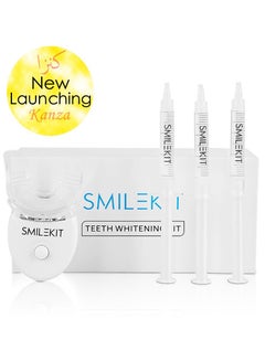 Buy Teeth Whitening Kit (In White Box) Teeth Whitening Gel 5X LED Accelerator Light Tray Teeth Whitener Whitening Brightening Stain & Plaque Removal Unisex in UAE