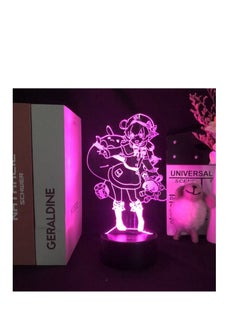 Buy Anime Lamp Genshin Impact Figure Night Light 3D Illusion Game Light for Bedroom Decor LED Light Atmosphere Bedside Kids Remote Control Kuki Shinobu in UAE