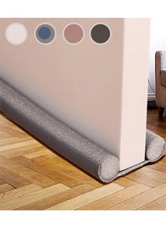 Buy Draught Excluder for Bottom of Door 37 Inches, Double Door Draught Excluder, Energy Saving Under Door Draft Stopper Weather Stripping Noise Blocker Window Breeze Blocker, Thicker Door Draft, Grey in Saudi Arabia