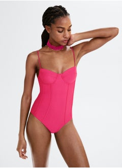 Buy Strappy Knitted Swimsuit in Saudi Arabia